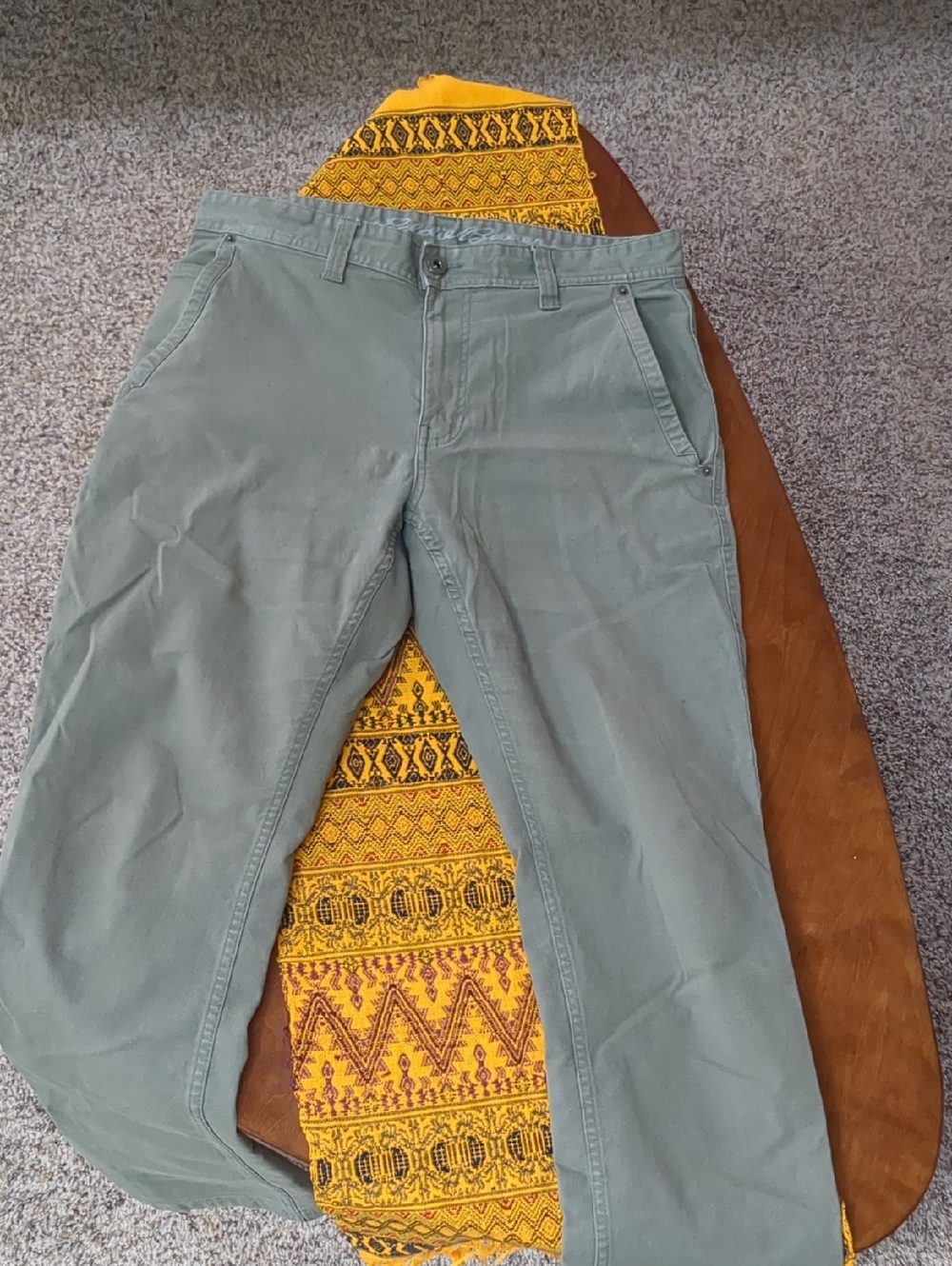 Eddie Bauer Men's Sage Green Chino Pants